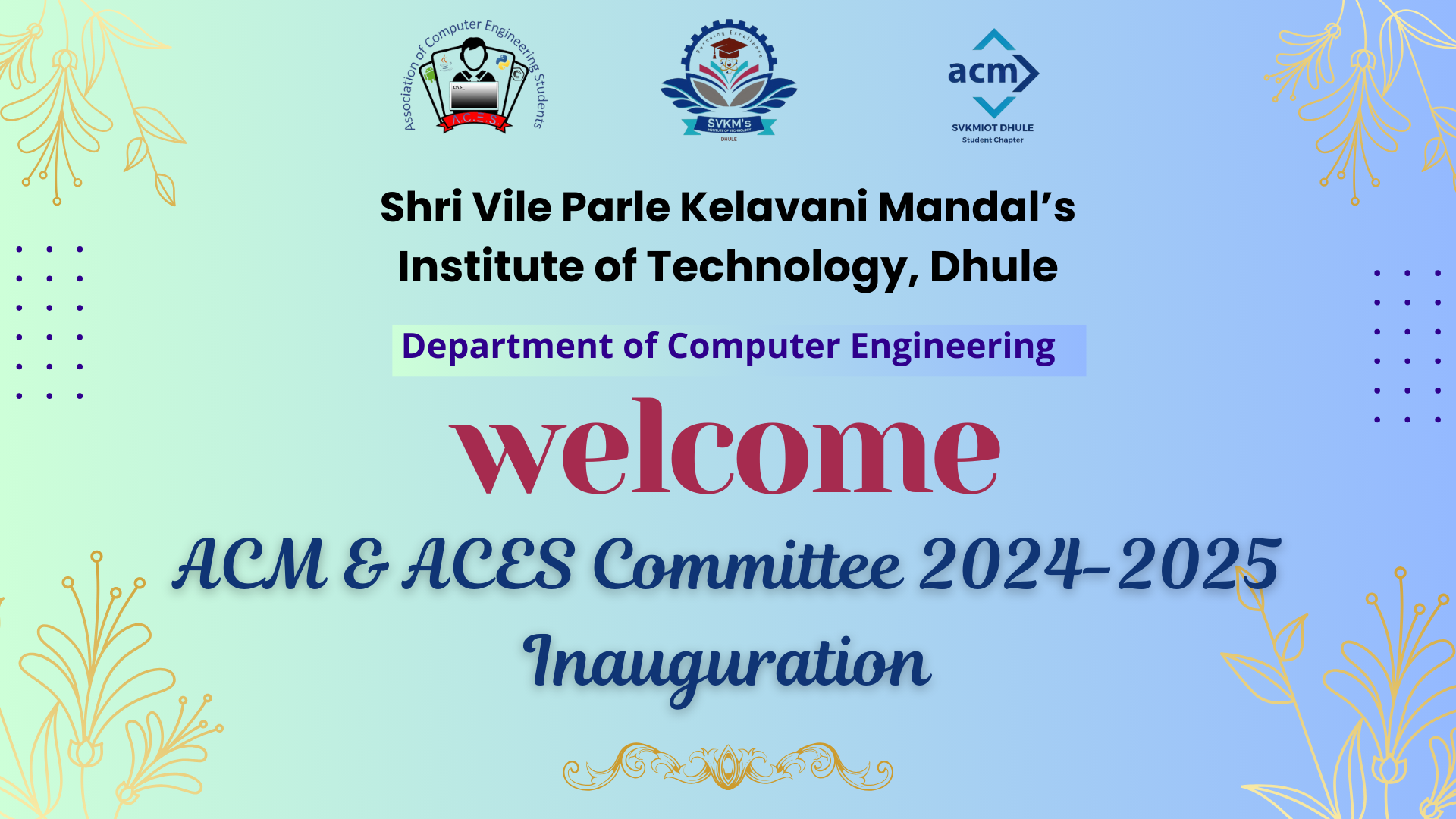 ACM Committee 2024-25 Inauguration 